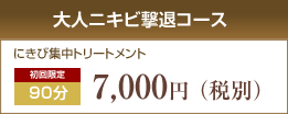 大人にきび撃退コース